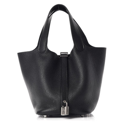 Hermes Taurillon Clemence Picotin Lock 18 PM Black 1 of 10