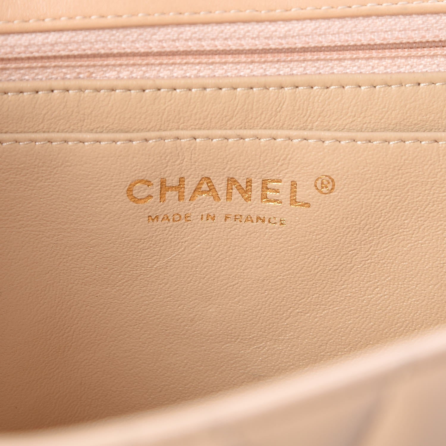 Chanel Lambskin Quilted Jumbo Single Flap Beige 6 of 10