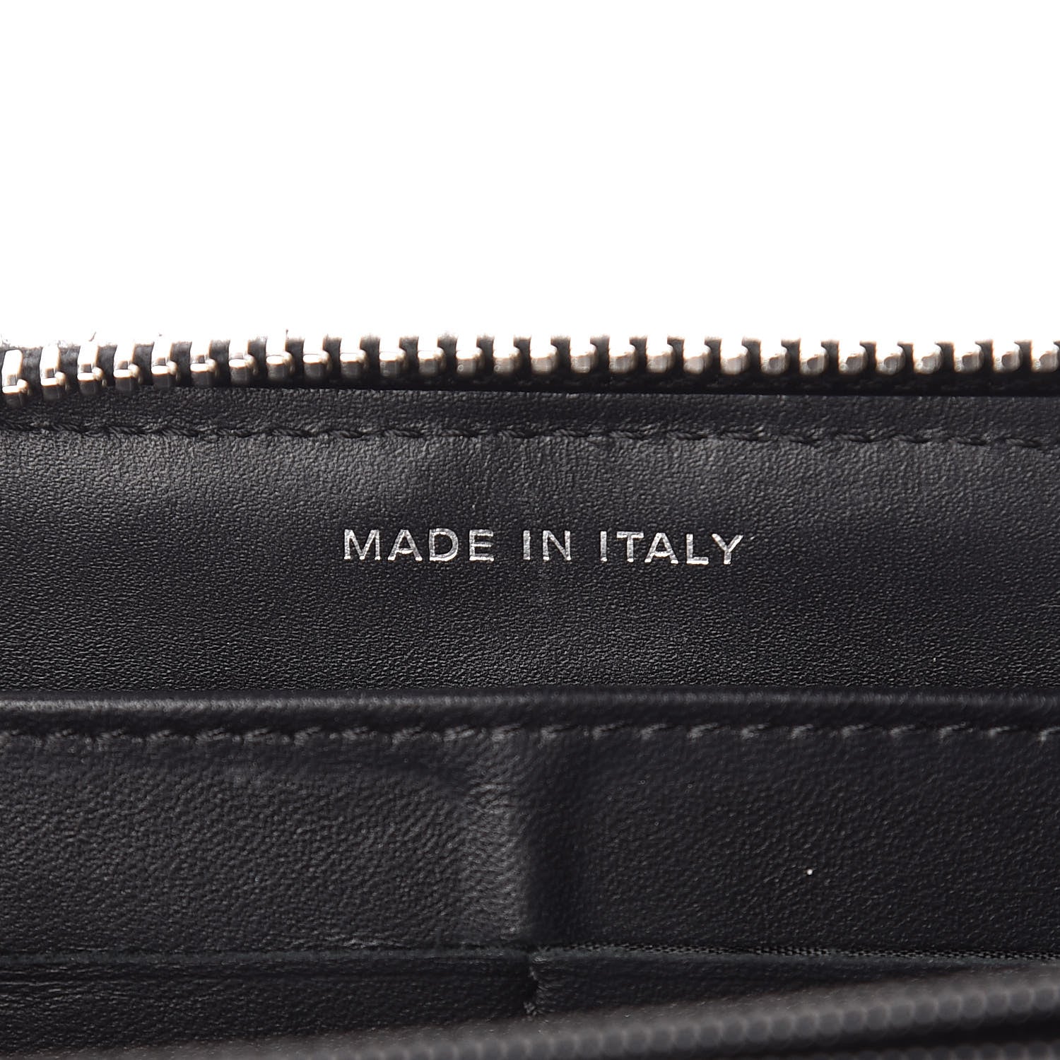 Chanel Patent Quilted Zip Around Wallet Black 7 of 8