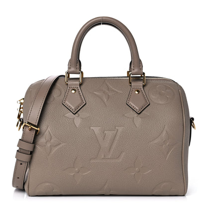Louis Vuitton Empreinte Monogram Giant Speedy Bandouliere 25 Tourterelle 1 of 10