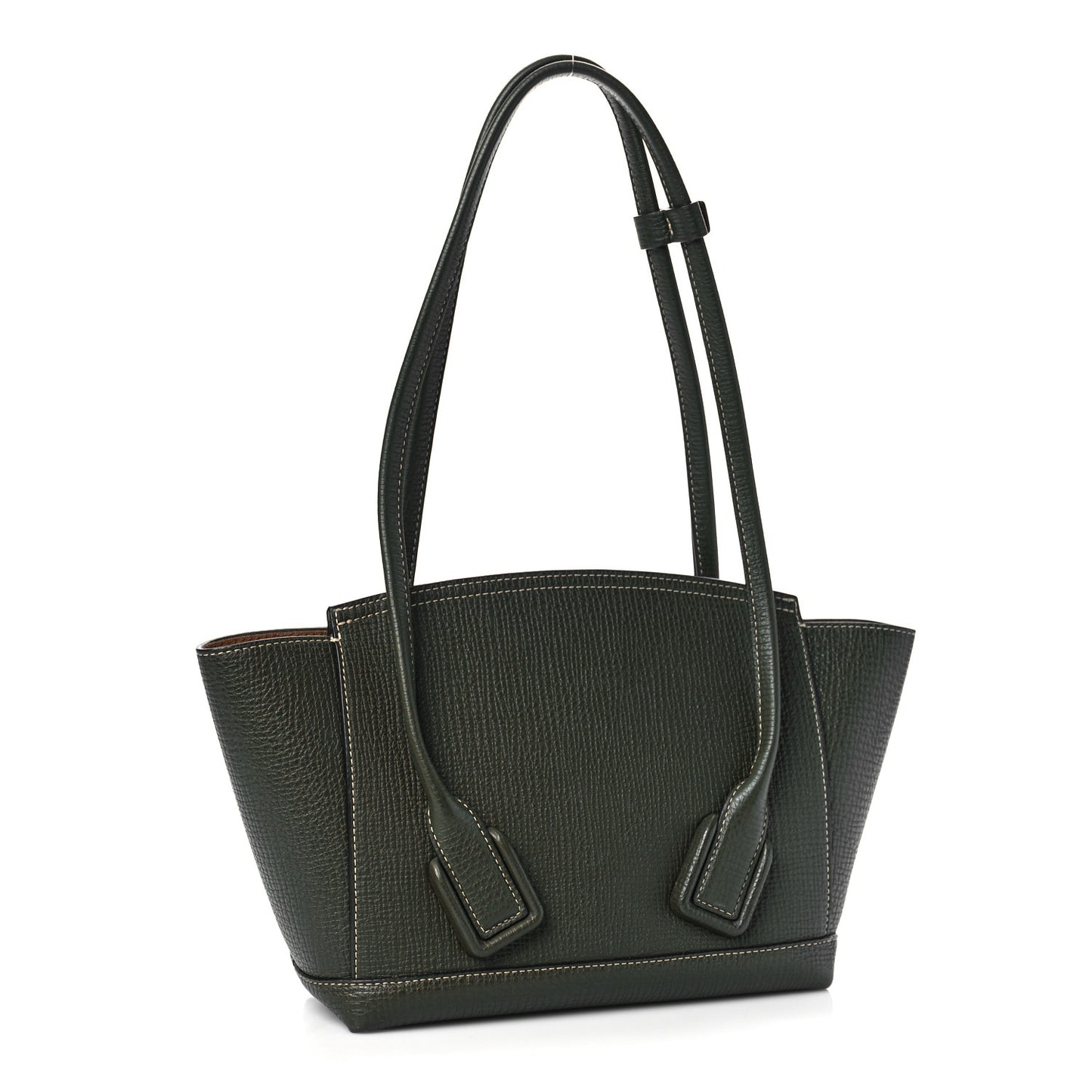 Grainy Calfskin Small Arco Kaki