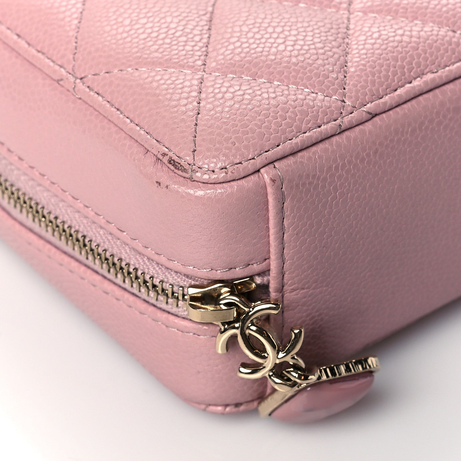 Chanel Caviar Quilted Clutch With Chain Light Pink 8 of 10