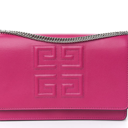 Givenchy Lambskin Emblem Chain Wallet Cyclamen 12 of 12