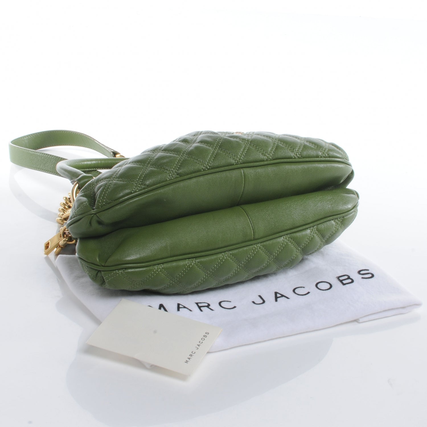Marc Jacobs Leather Quilted Small Cecilia Olive 4 of 7