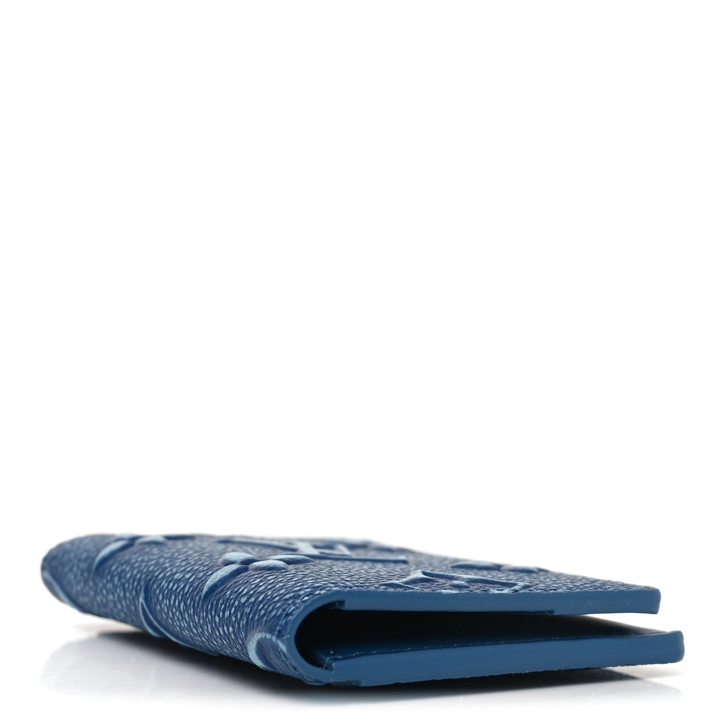 Faded Calfskin Monogram Pocket Organizer Denim Blue