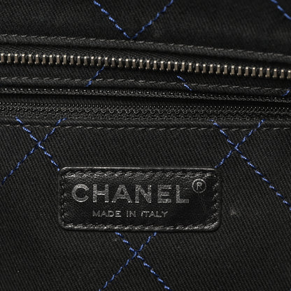 Chanel Grained Calfskin Shopping Fever Tote Blue 8 of 11