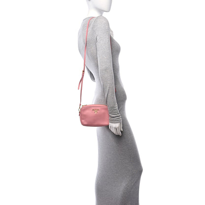 Prada Saffiano Lux Small Camera Crossbody Bag Petalo 2 of 11