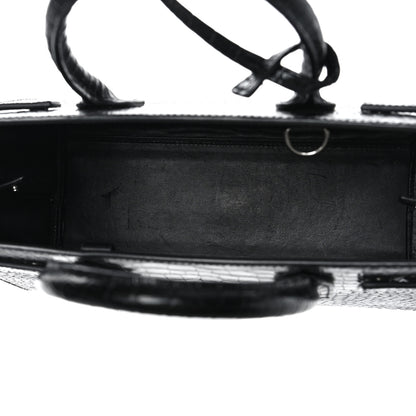 Saint Laurent Calfskin Crocodile Embossed Baby Sac De Jour Black 5 of 18