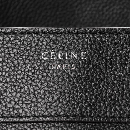 Celine Drummed Calfskin Shoulder Luggage Black 9 of 9