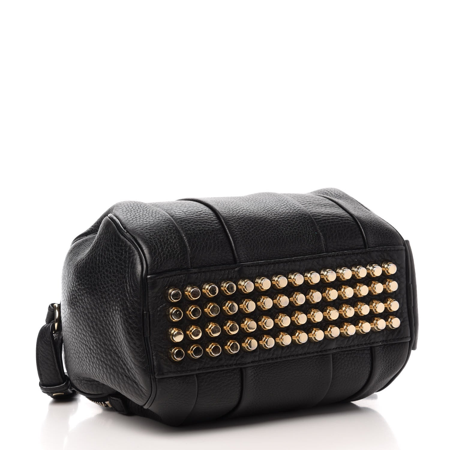 Alexander Wang Pebbled Lambskin Rockie Black Pale Gold Hardware 4 of 11