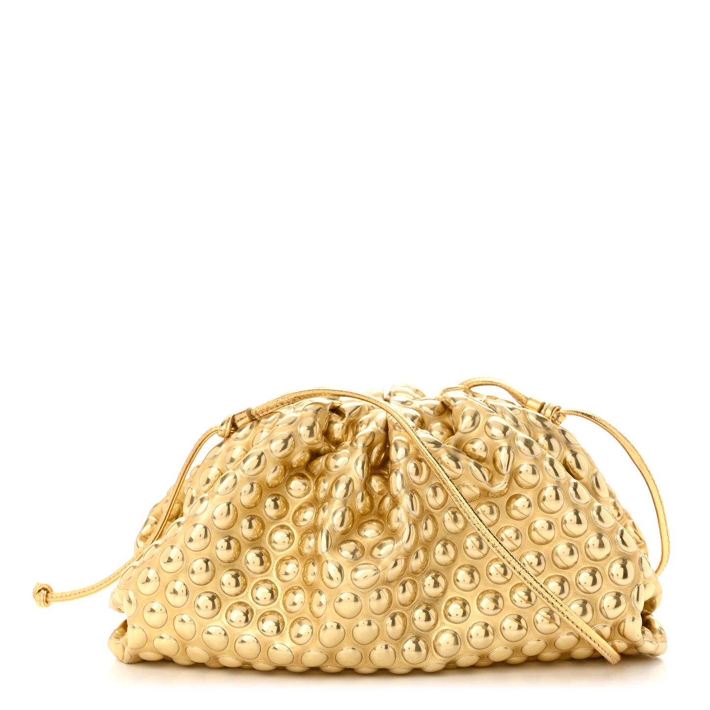Metallic Fabric Bubble Wrap The Mini Pouch Gold