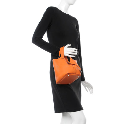 Hermes Taurillon Clemence Picotin Lock 22 MM Orange 2 of 7