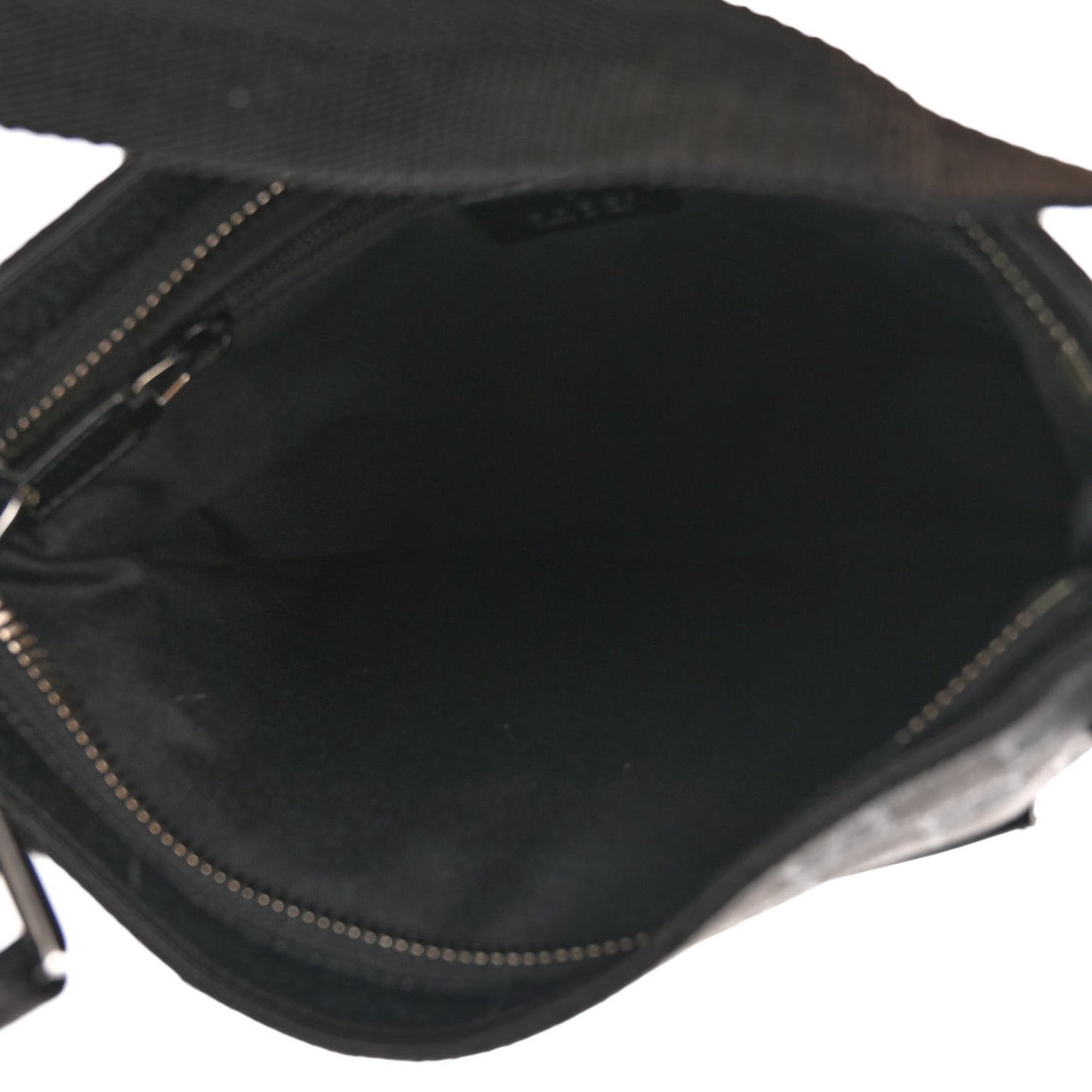 Monogram Flat Messenger Bag Black
