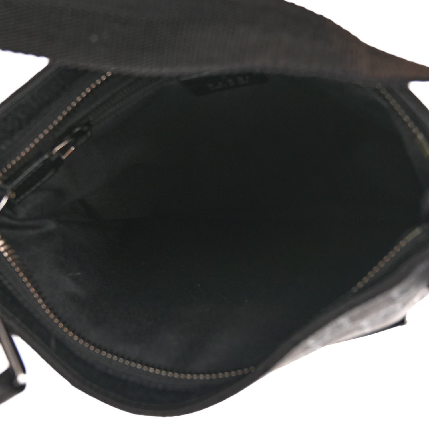 Gucci Monogram Flat Messenger Bag Black 5 of 9