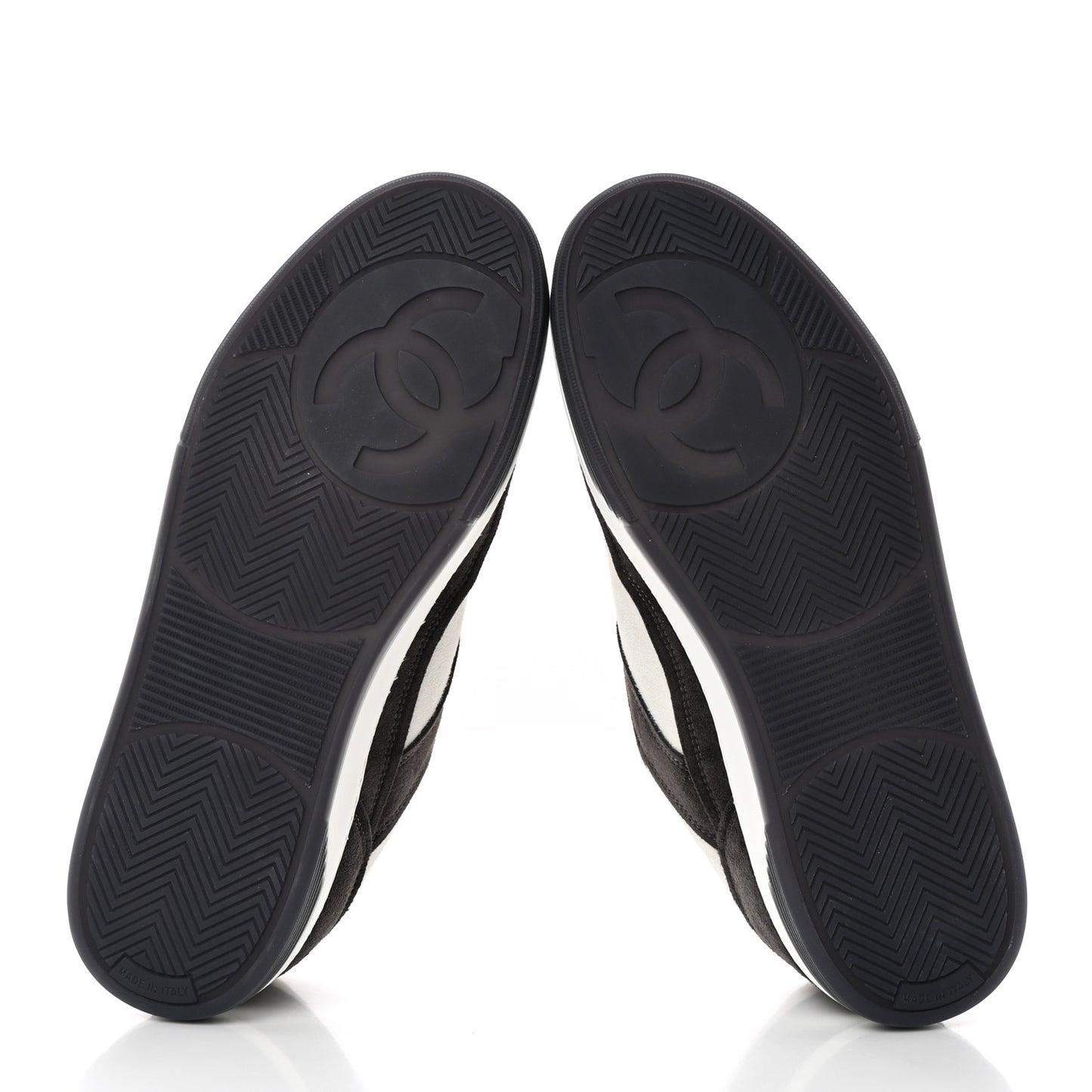 Suede Kidskin Womens CC Sneakers 39.5 Black White