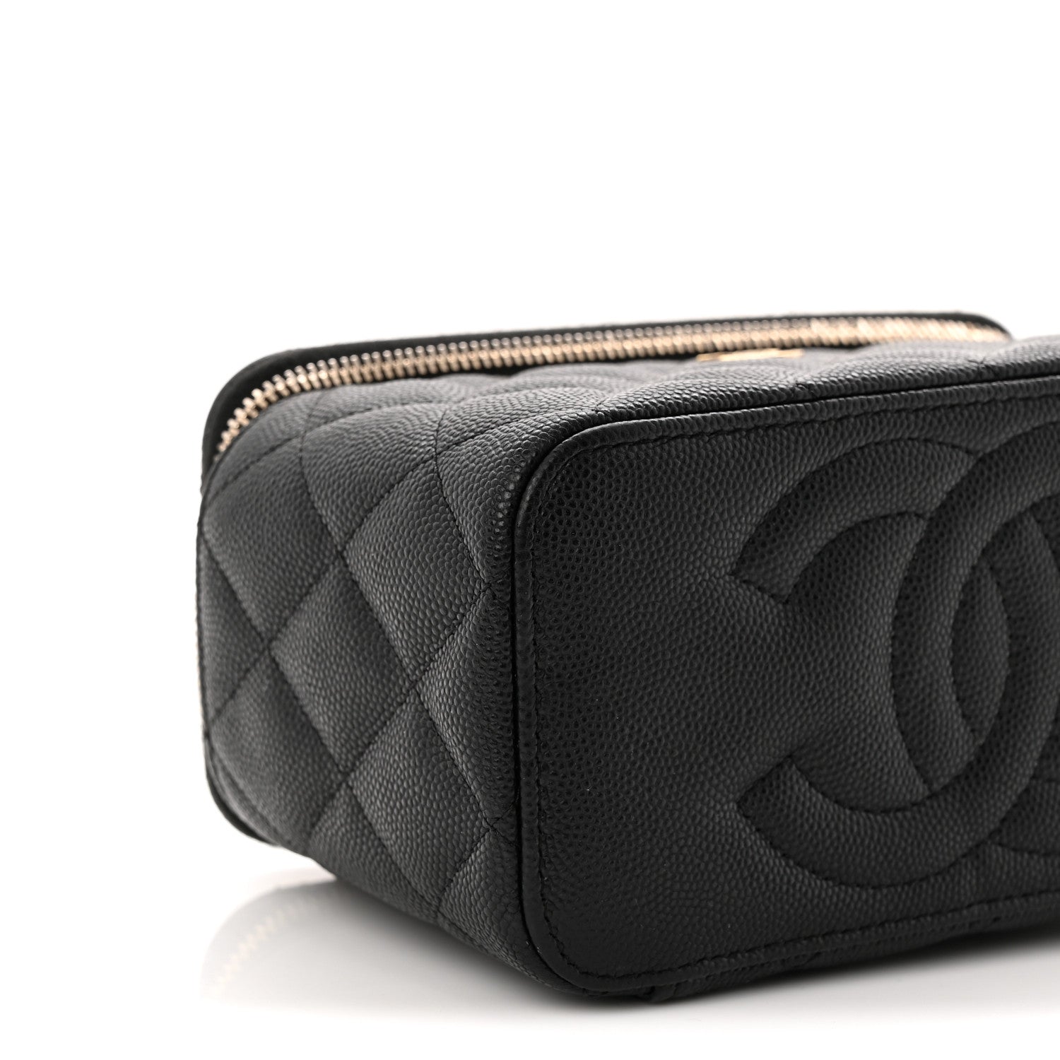 Chanel Caviar Quilted Small Vanity Case With Chain Black 9 of 10