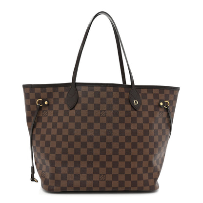 Louis Vuitton Damier Ebene Neo Neverfull MM Rose Ballerine 1 of 15