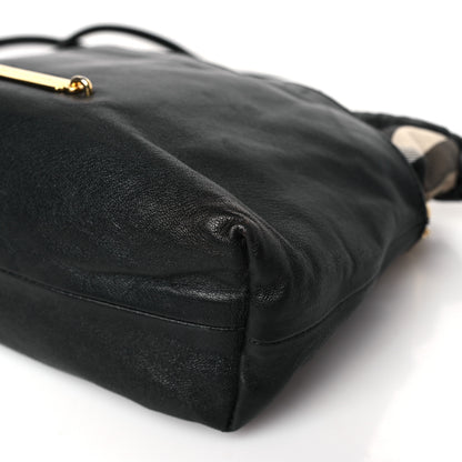Burberry Derby Calfskin House Check Little Crush Black 9 of 12