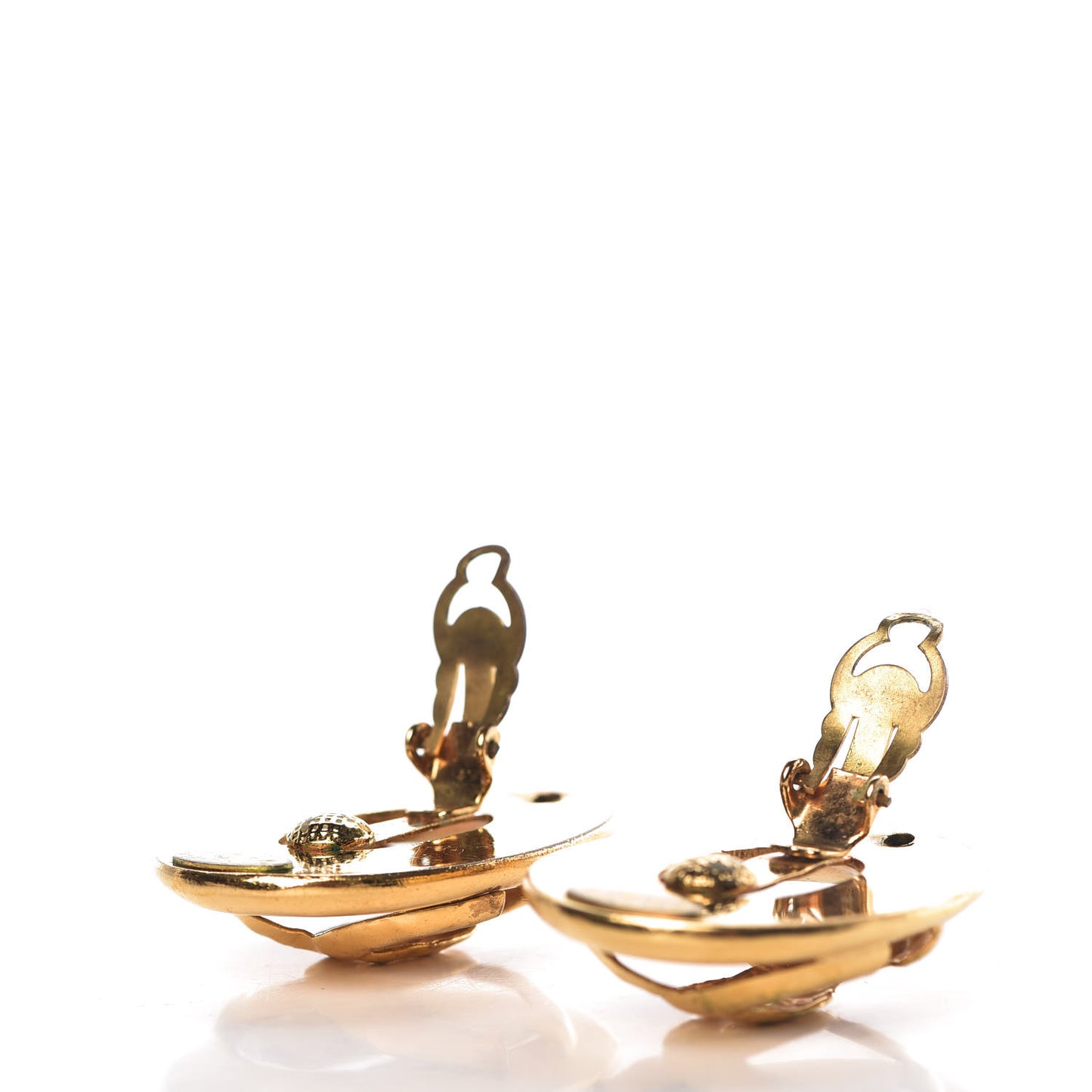 CC Clip On Earrings Gold