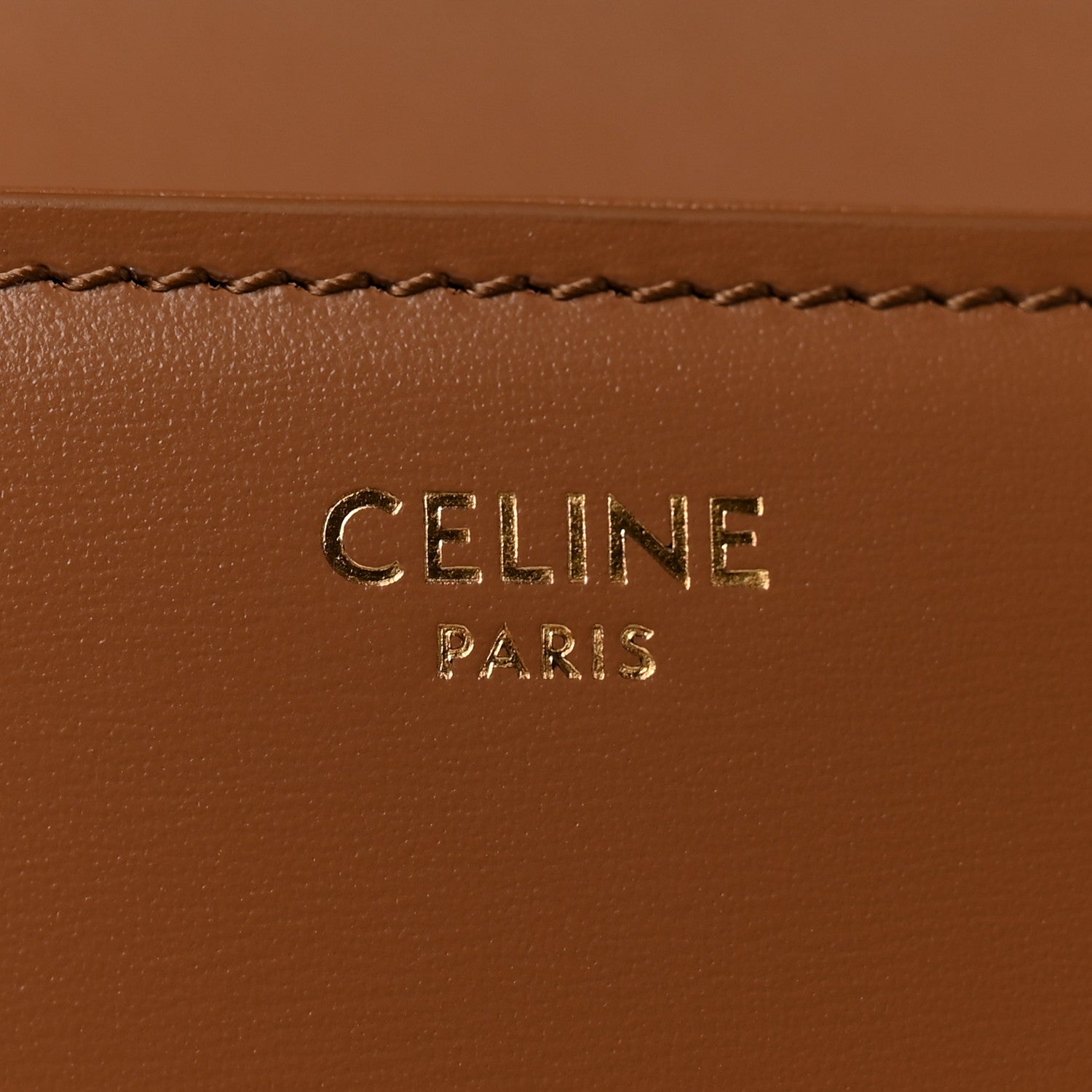Celine Shiny Calfskin Teen Triomphe Bronze 6 of 13