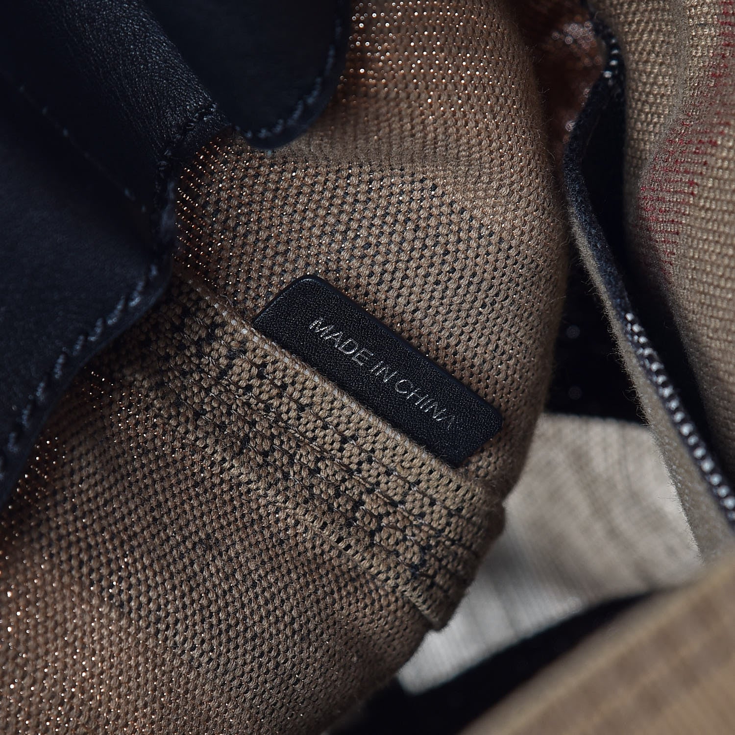 Burberry Canvas Mega Check Medium Ashby Hobo Black 9 of 10