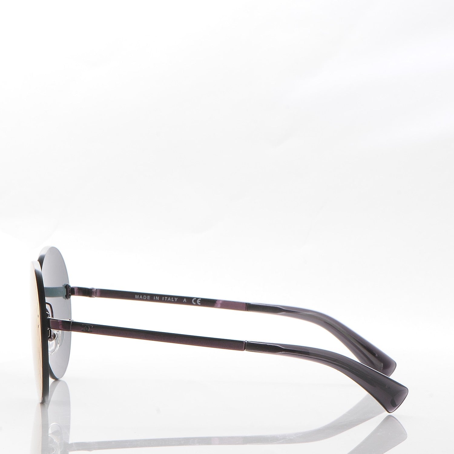Chanel Metal Rimless Round Sunglasses 4216 Bordeaux 3 of 10
