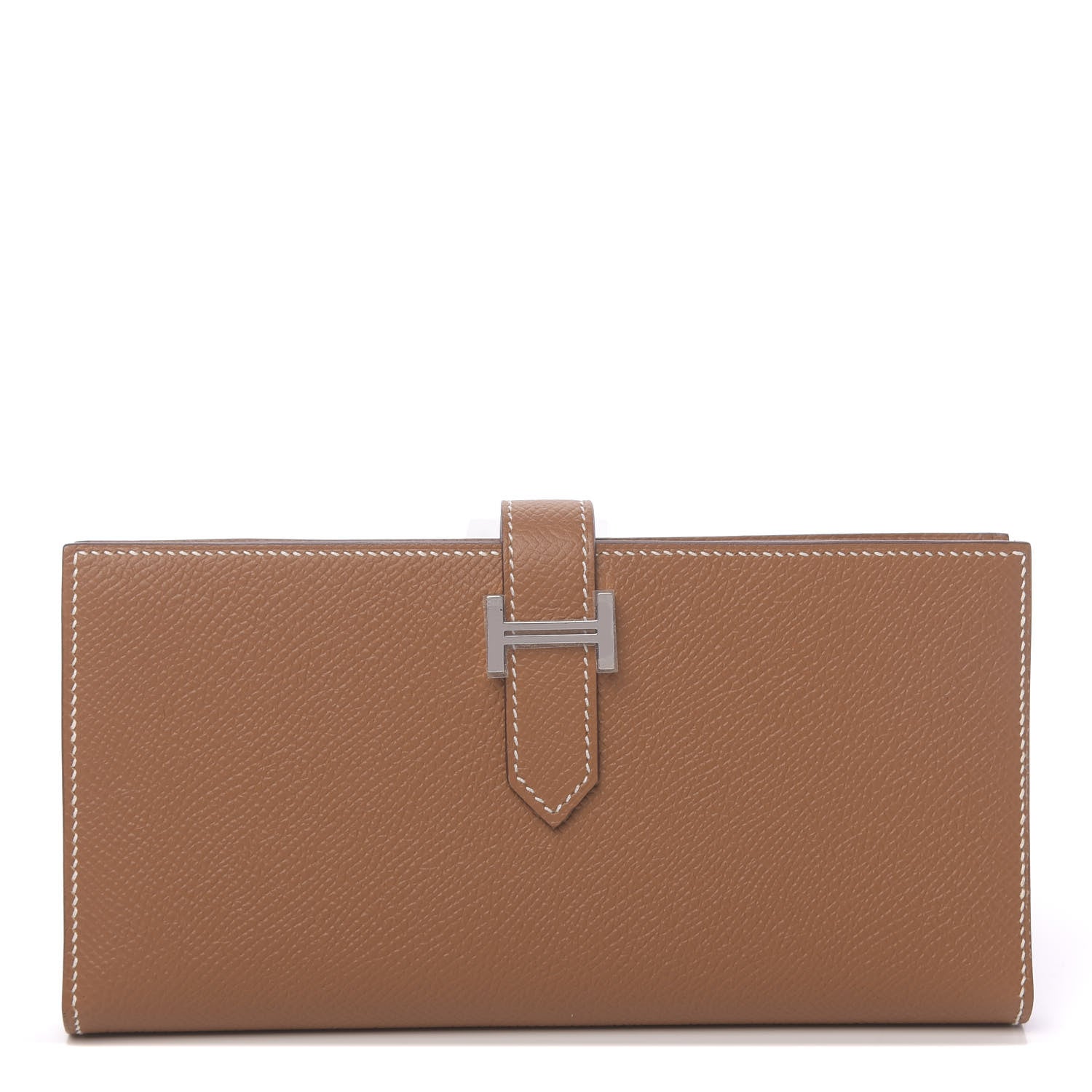 Hermes Epsom Bearn Gusset Wallet Gold 1 of 8