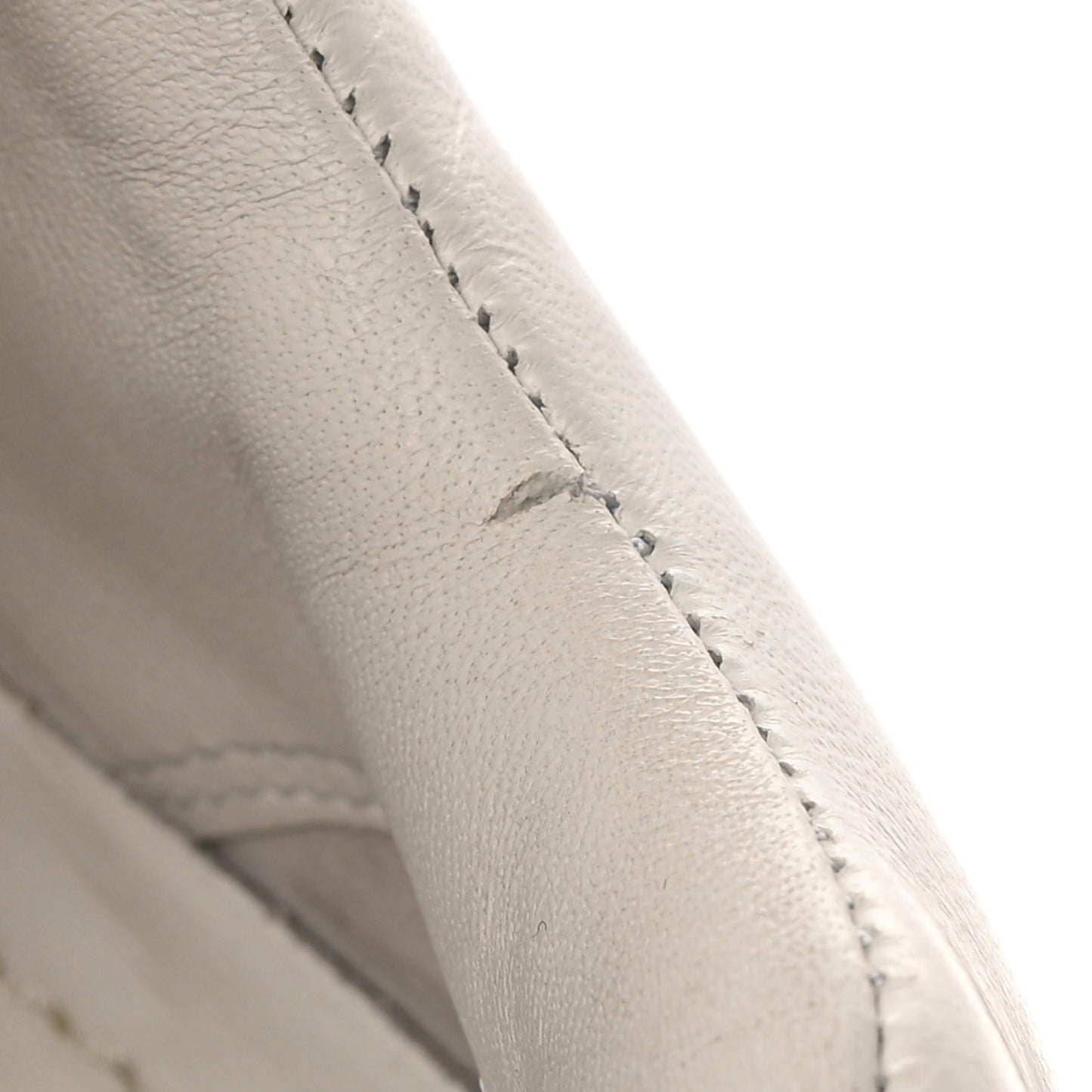 Nappa Soft Metal Triangle Logo Padded Monolith 55mm Sneakers 39.5 White