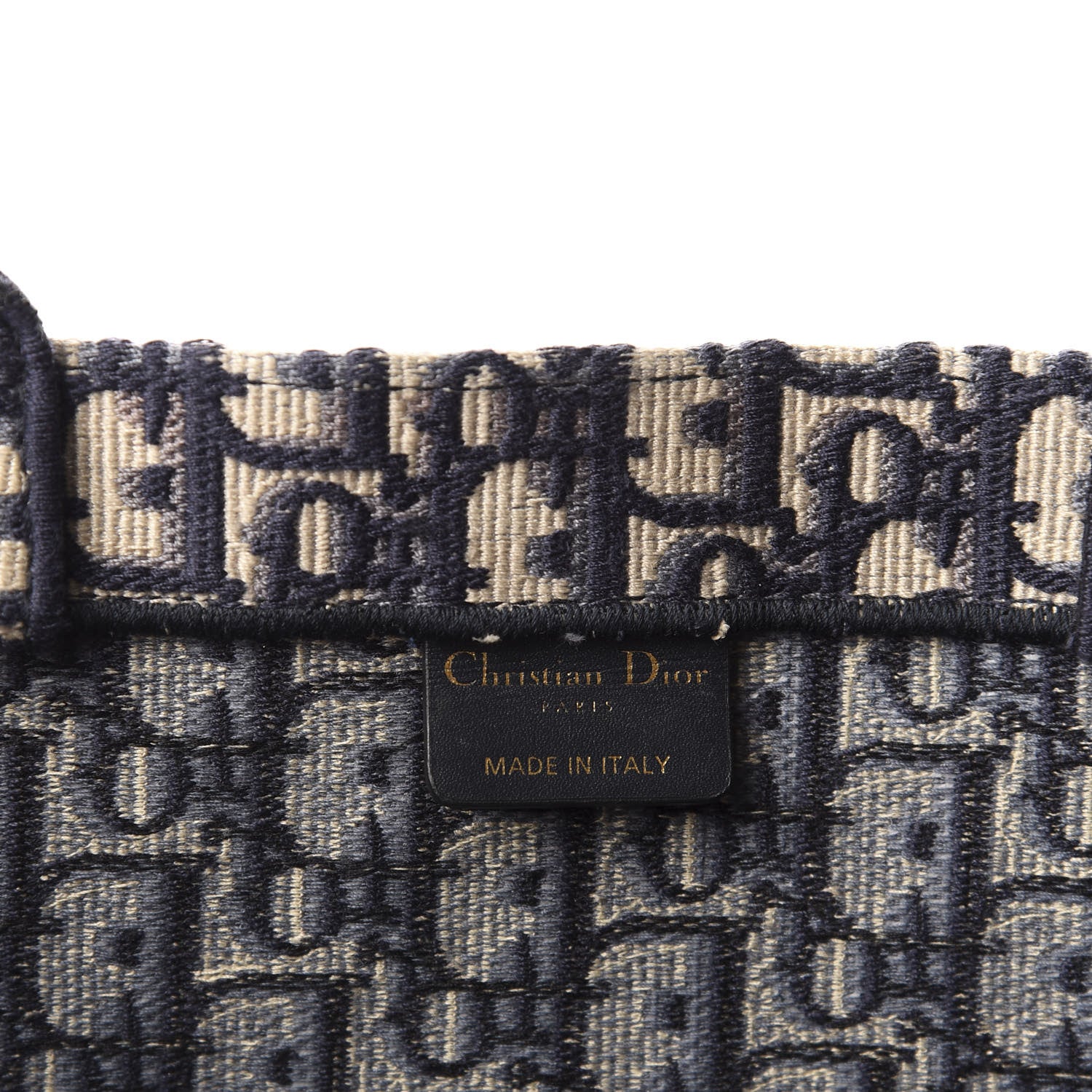 Christian Dior Oblique Book Tote Blue Multicolor 11 of 13