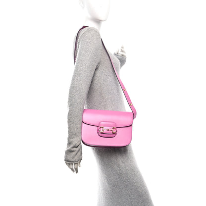 Gucci Azalea Calfskin Horsebit 1955 Shoulder Bag Libre Pink 2 of 11