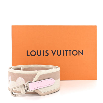 Louis Vuitton Jacquard Speedy Bandouliere 20 Shoulder Strap Beige Pink 6 of 6