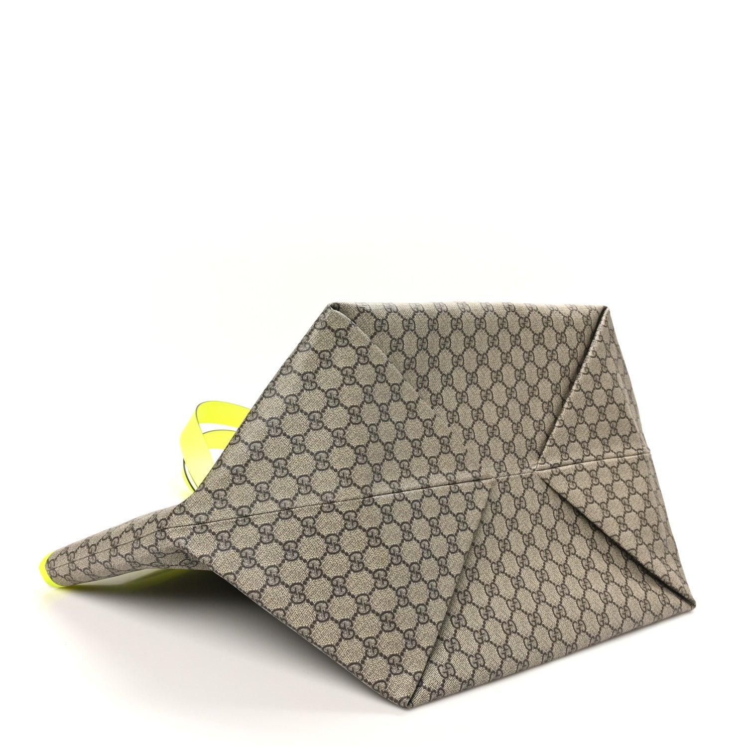 Gucci GG Supreme Monogram Totissima Shopping Tote Ebony Beige Yellow 5 of 10
