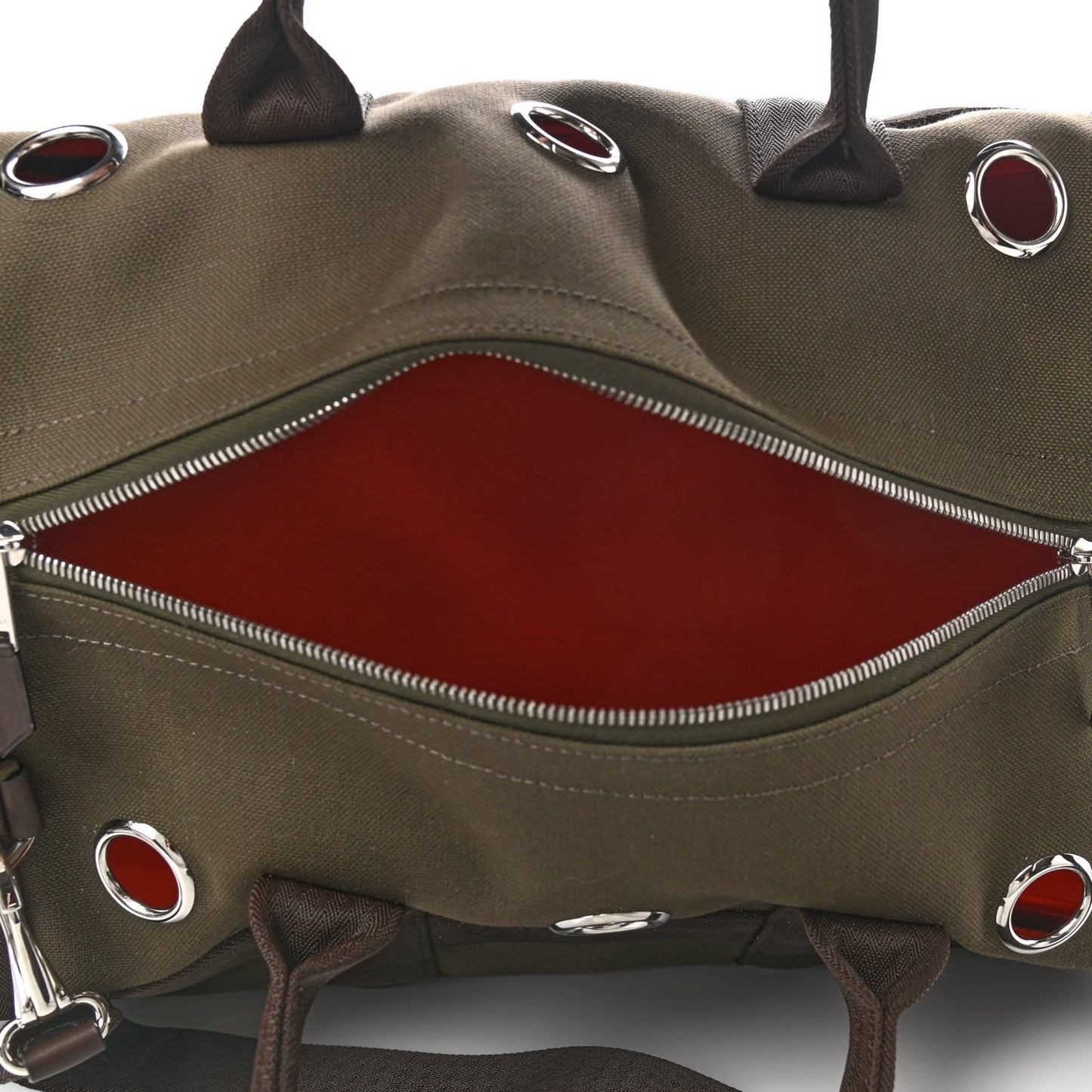 Fabric Carrying Dog Bag Kaki Feu