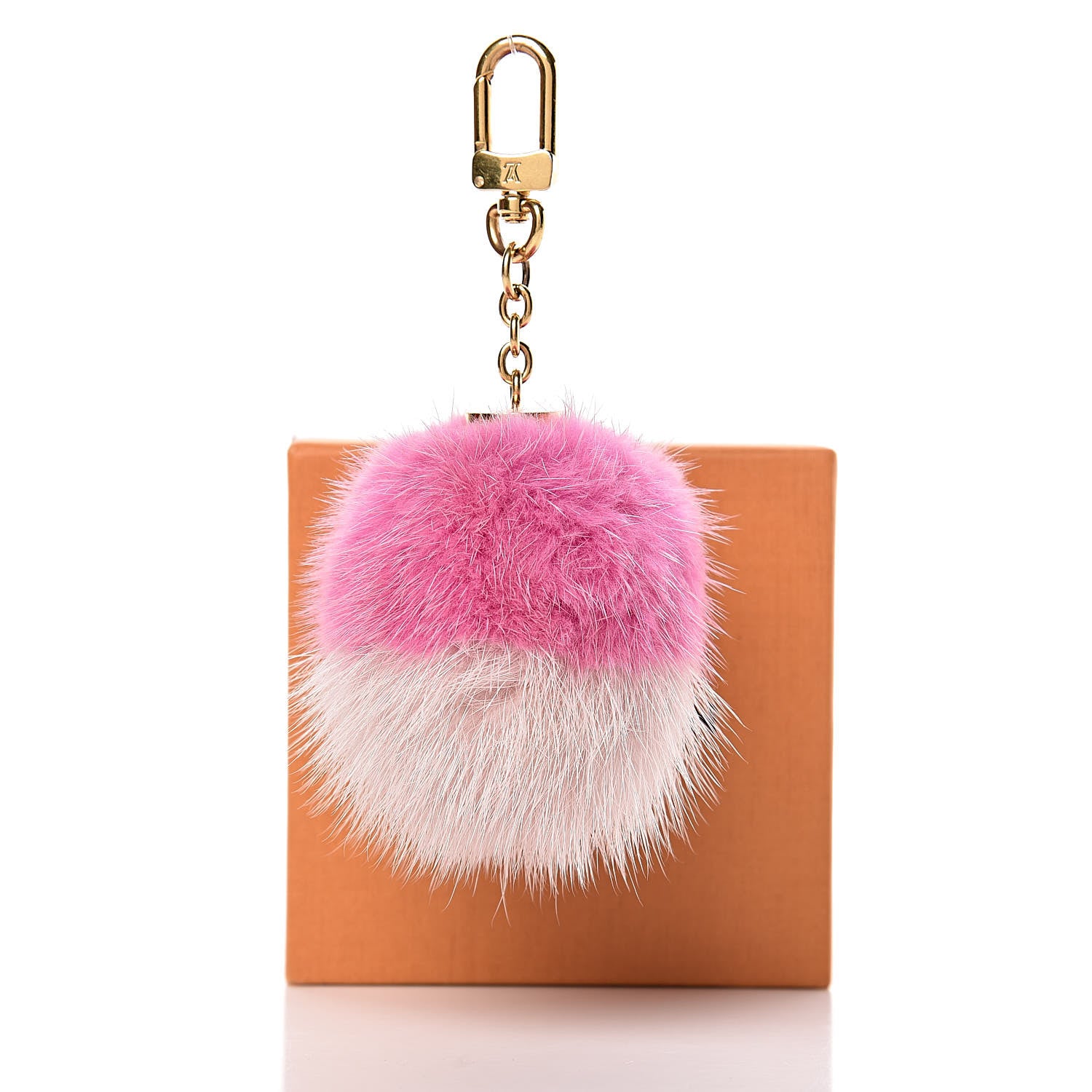 Louis Vuitton Mink Fluo Bubble Bag Charm Key Holder Pink 3 of 3