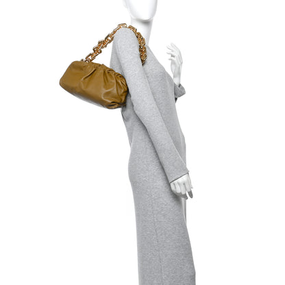 Bottega Veneta Calfskin The Pouch Chain Cammello 2 of 10