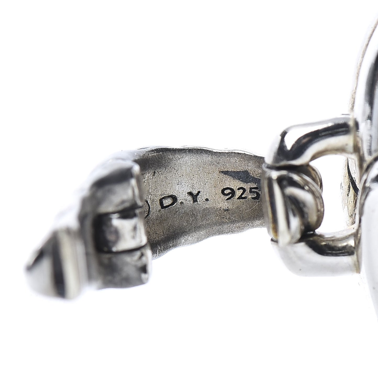 Sterling Silver Diamond Prasiolite 19mm Labyrinth Pendant