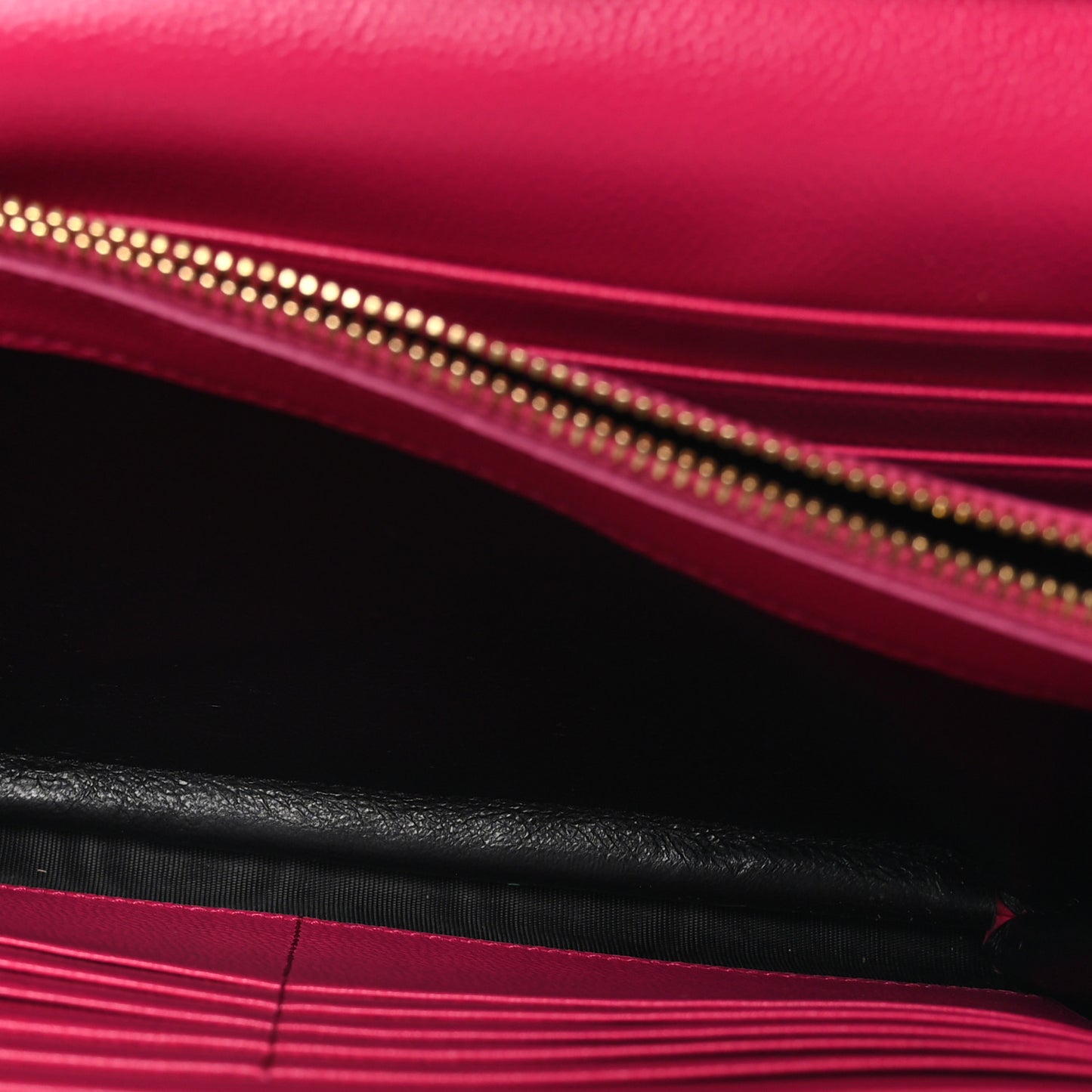 Grain De Poudre Matelasse Chevron Monogram Chain Wallet Bubblegum