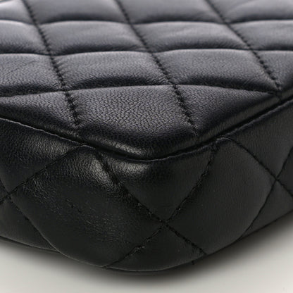 Chanel Lambskin Quilted Small Clutch With Chain Black 10 of 12