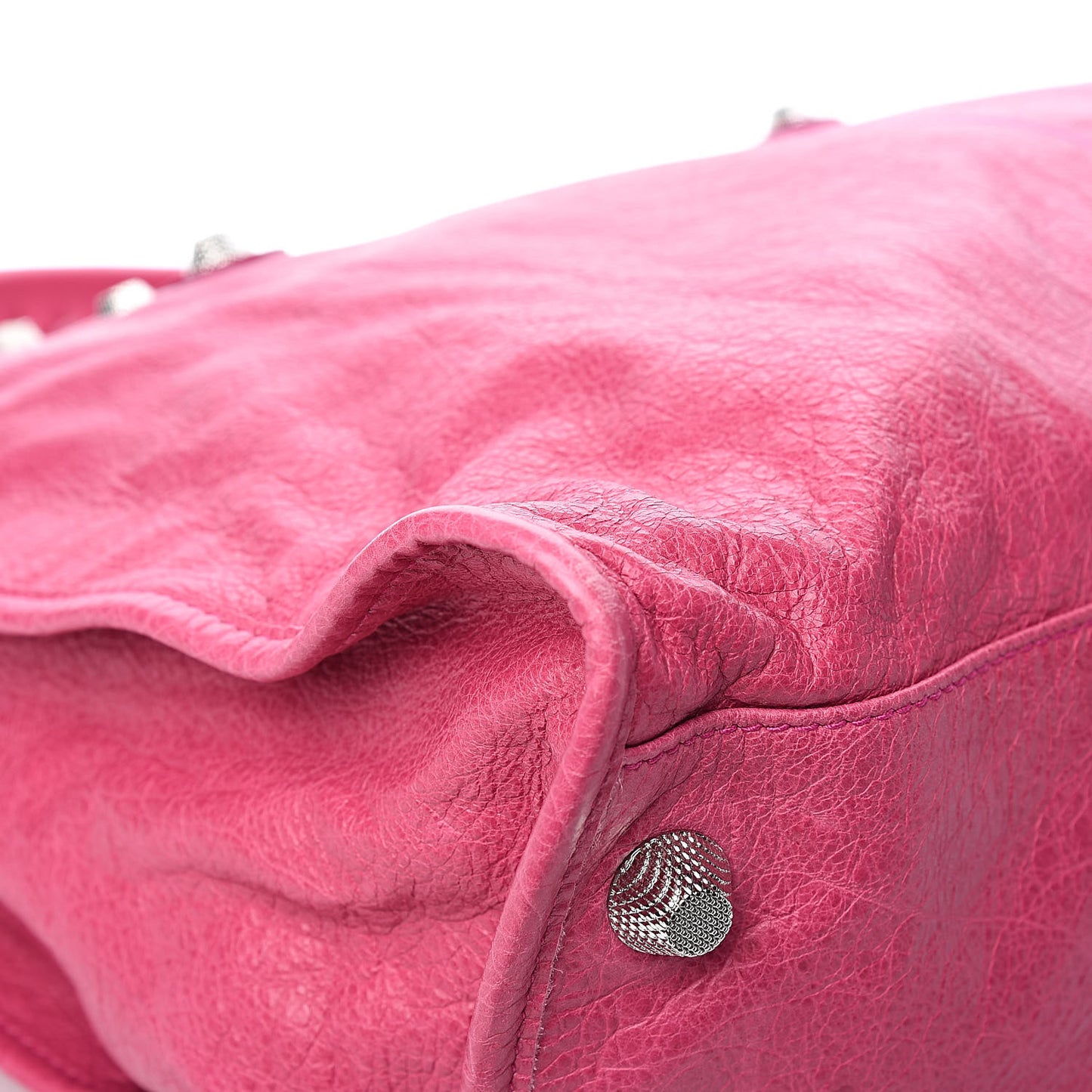 Agneau Giant 21 Silver Hardware Weekender Cyclamen Fucsia