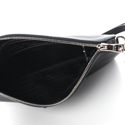 Prada Vitello Daino Crossbody Bag Black 5 of 10