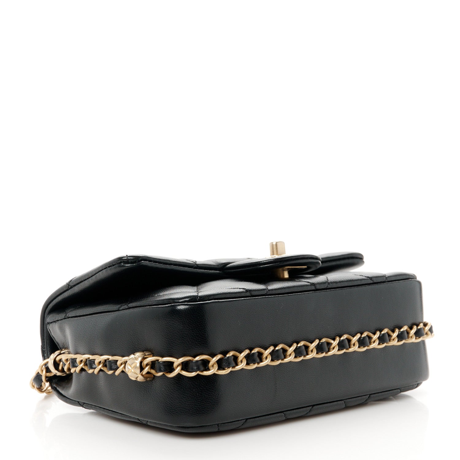 Chanel Lambskin Quilted CC Small Dynasty Flap Black 4 of 12