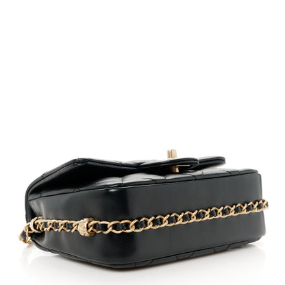 Chanel Lambskin Quilted CC Small Dynasty Flap Black 4 of 12