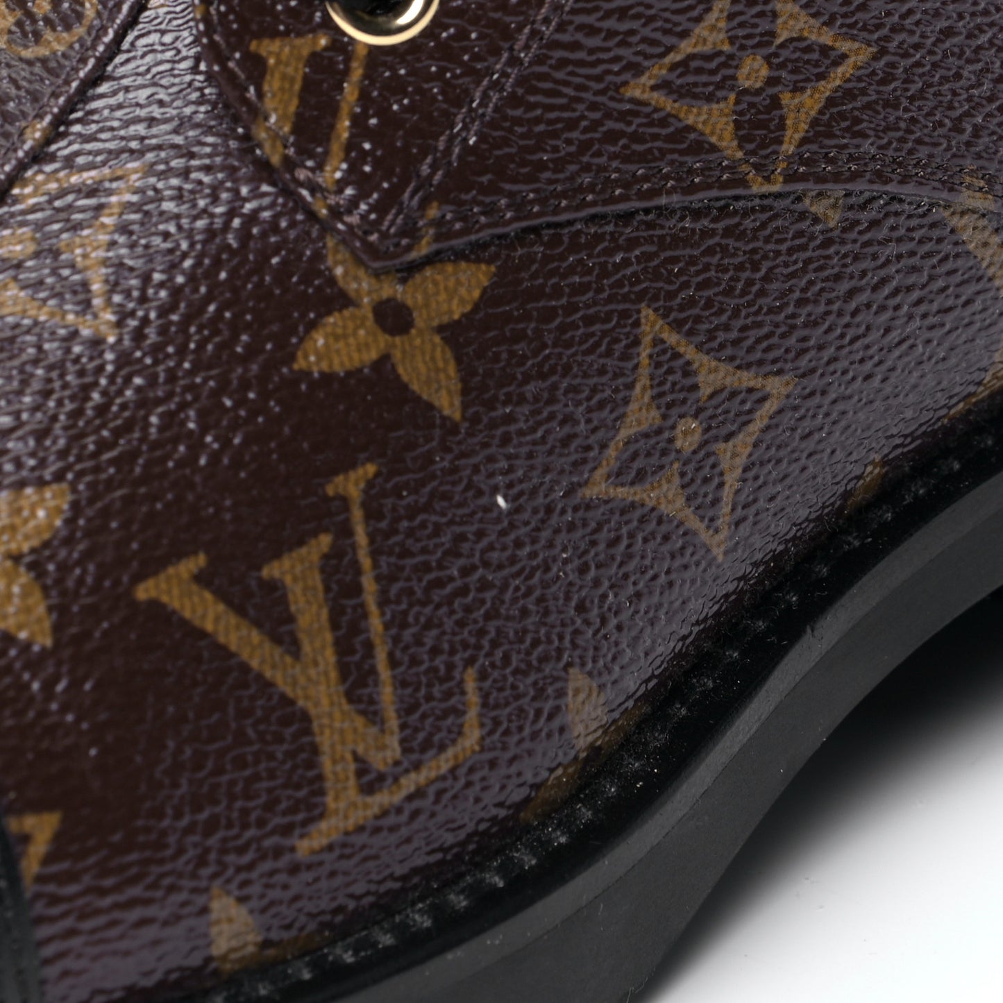 Calfskin Monogram Wonderland Flat Ranger Boots 40 Black