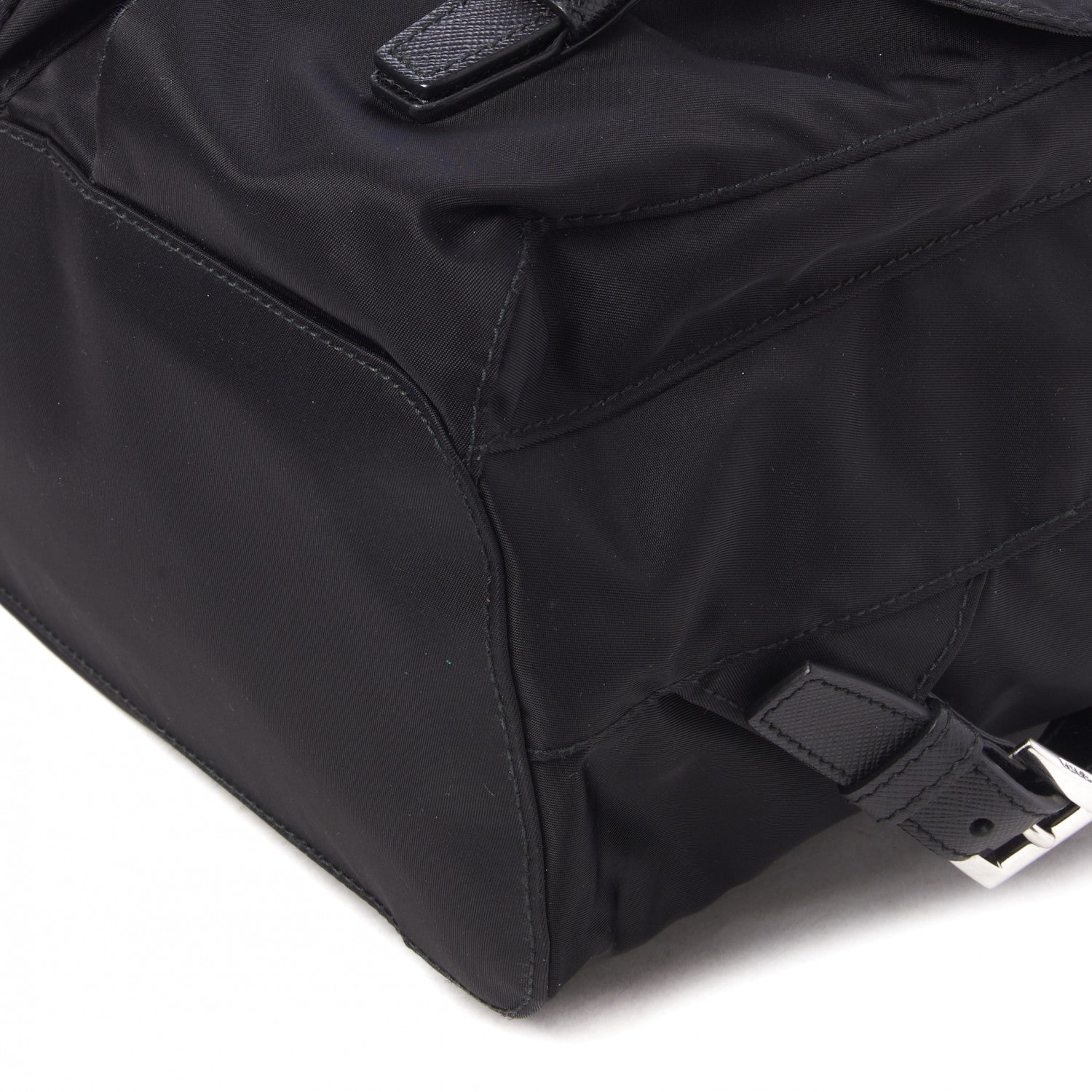 Prada Tessuto Nylon Saffiano Small Backpack Black 4 of 8