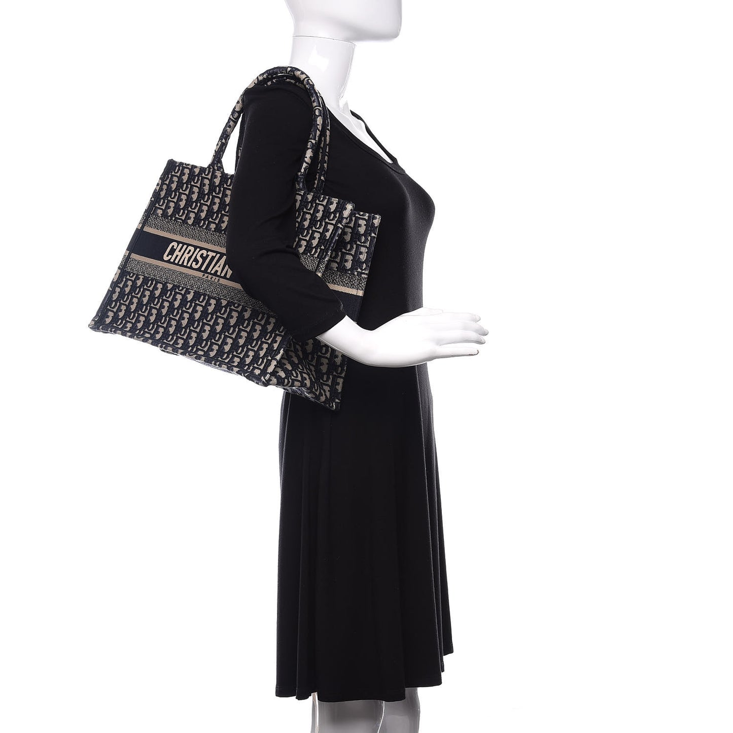 Oblique Medium Book Tote Blue Multicolor