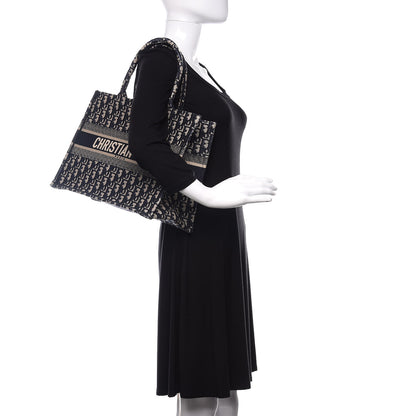 Christian Dior Oblique Medium Book Tote Blue Multicolor 2 of 10