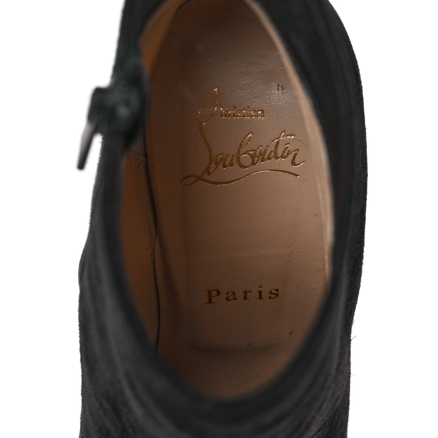 Christian Louboutin Veau Velours Eloise Booty 100 Ankle Boots 36 Black 7 of 7