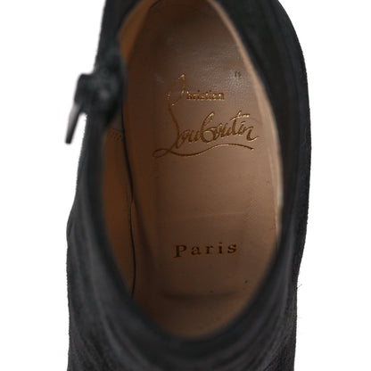 Christian Louboutin Veau Velours Eloise Booty 100 Ankle Boots 36 Black 7 of 7