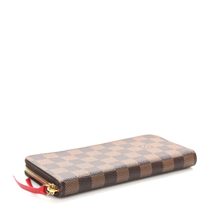 Louis Vuitton Damier Ebene Clemence Wallet Cherry 4 of 8