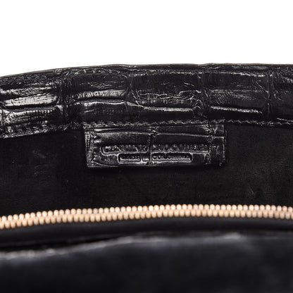 Nancy Gonzalez Crocodile Gotham Clutch Black 7 of 10